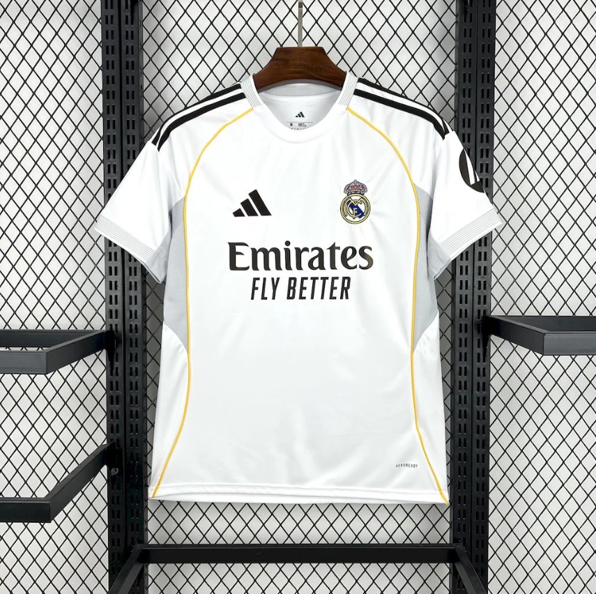 Real Madrid Home Soccer Jersey 2025/26